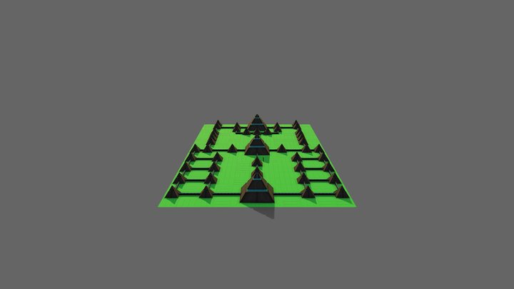 Pyramid Environment Modular Kit 3D Model