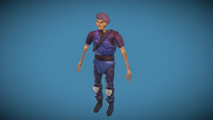 Skull_A_pose 3D Model