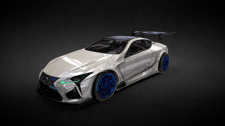Lexus_lc-500 rigged 3D Model