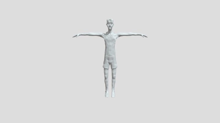 Full Body T Pose - Milo Thatch - Low Poly 3D Model
