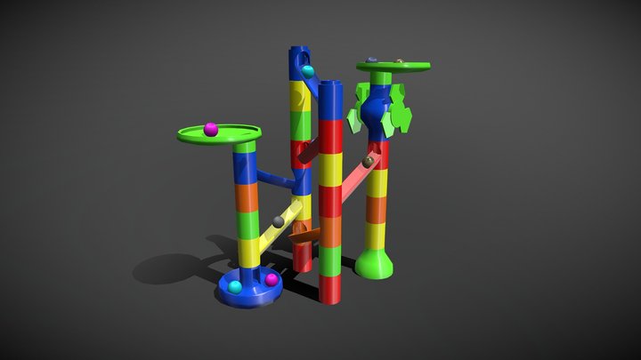 Marble Track 3D Model