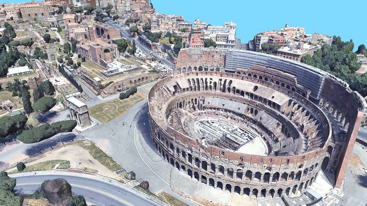 Colosseum, Roman Forum, Rome, Italy 3D Model