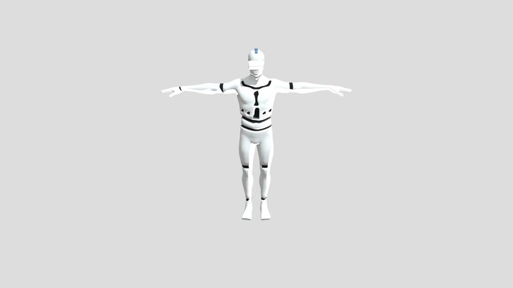 Male Laying Pose 3D Model