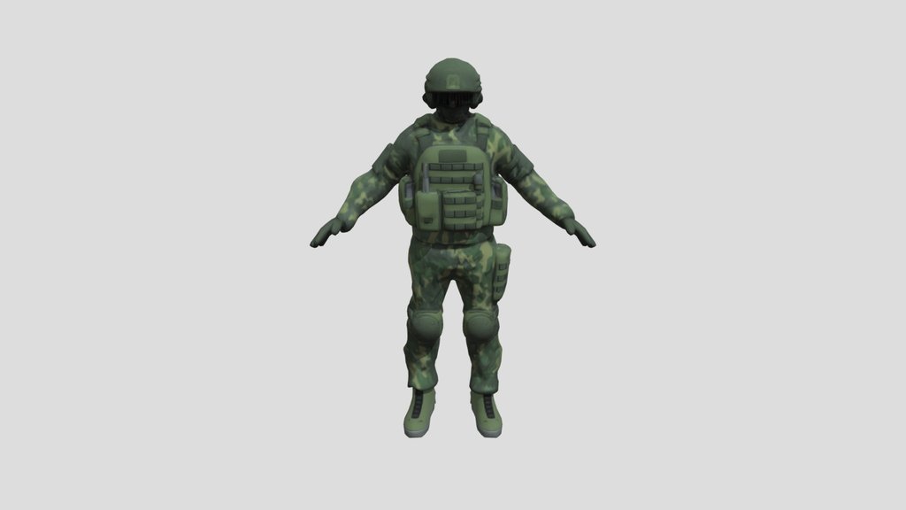 Camouflage Assault Soldier [ARMOR PULSE]