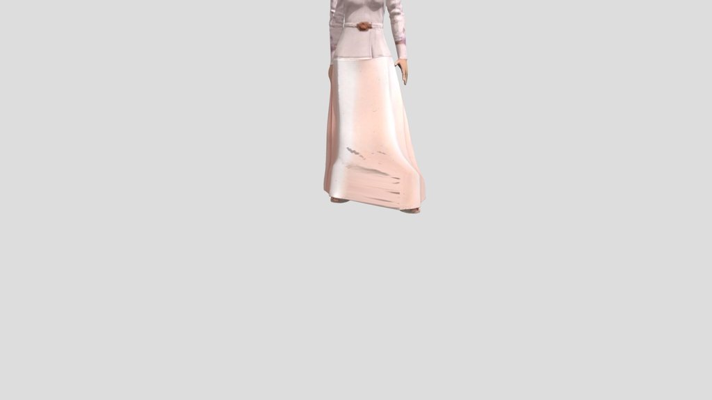 Standing Idle Animated Malaysian Female Teacher