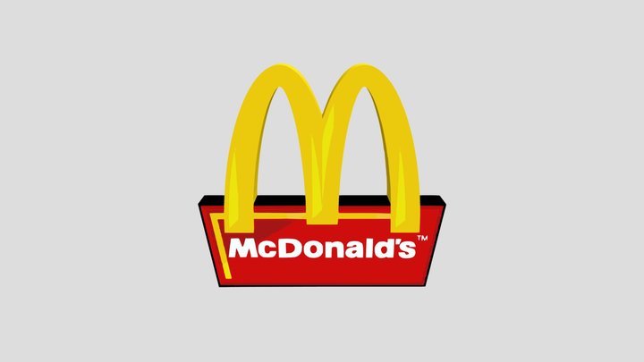 McDonald's logo 3D Model