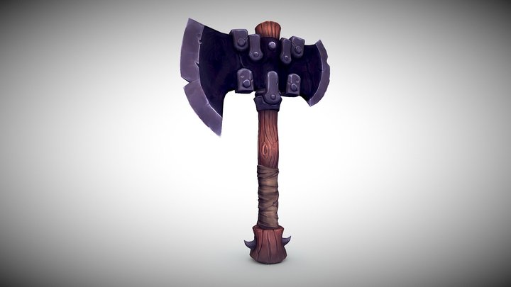 Battle Axe 3D Model
