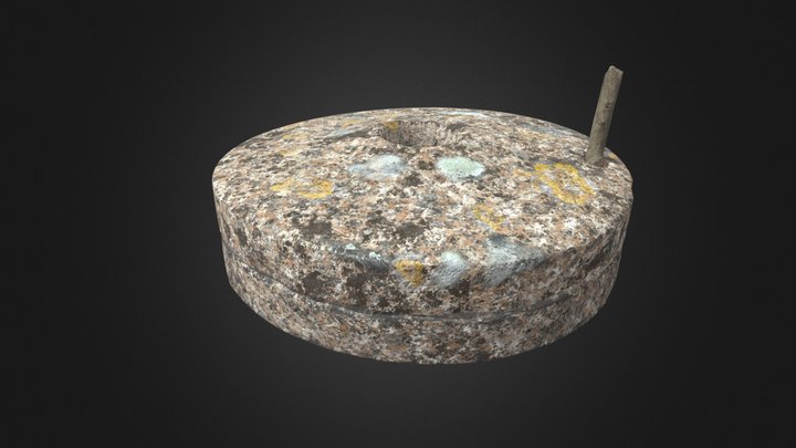Piedra Molino Circular V.1 Circular millstone 3D Model