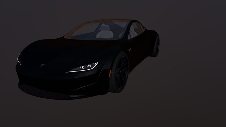 Tesla roadster V1.2(Check desc for details) 3D Model