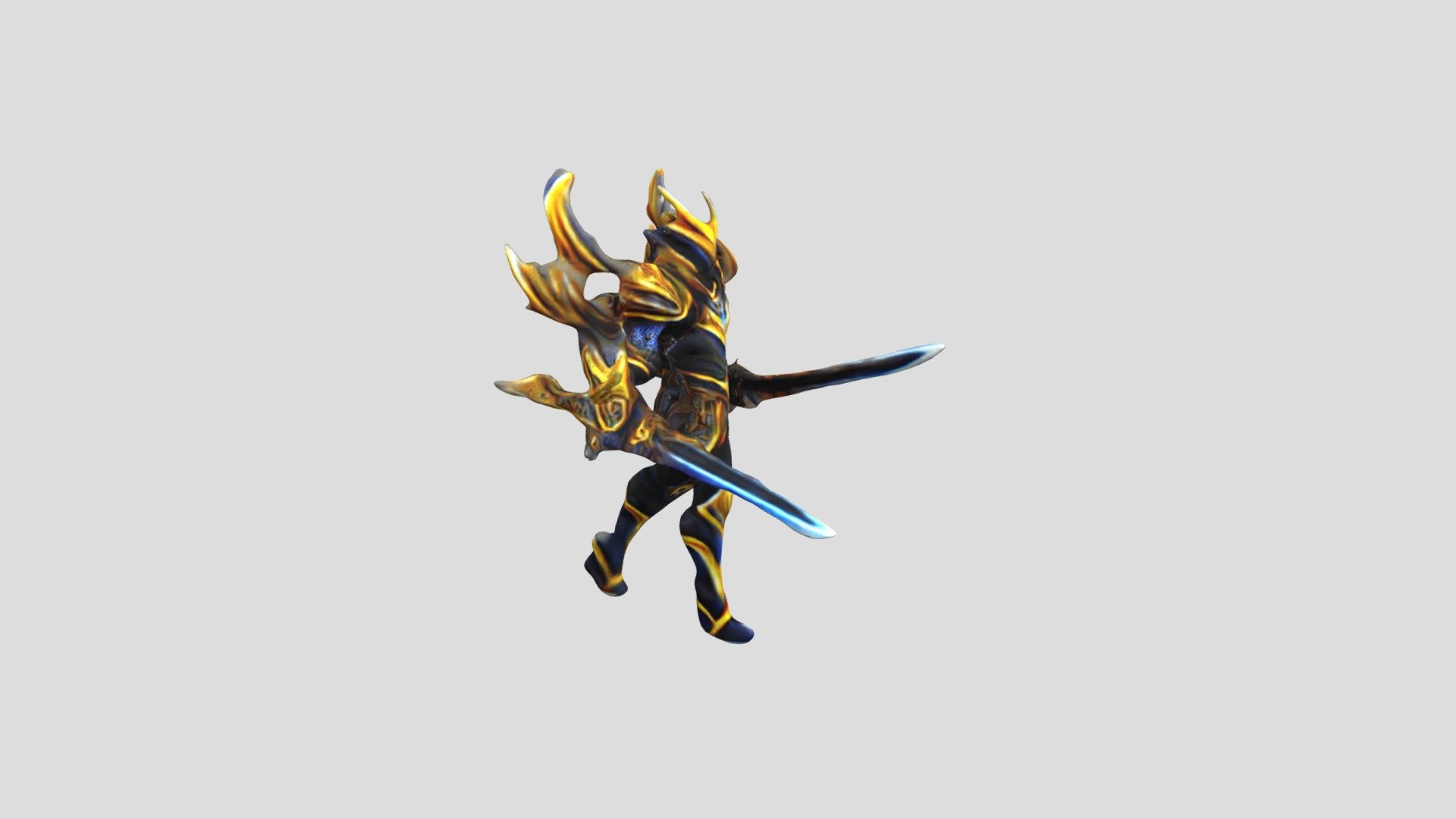 Black Golden Swordman - Download Free 3D model by lucazacqua [3c60cb6 ...