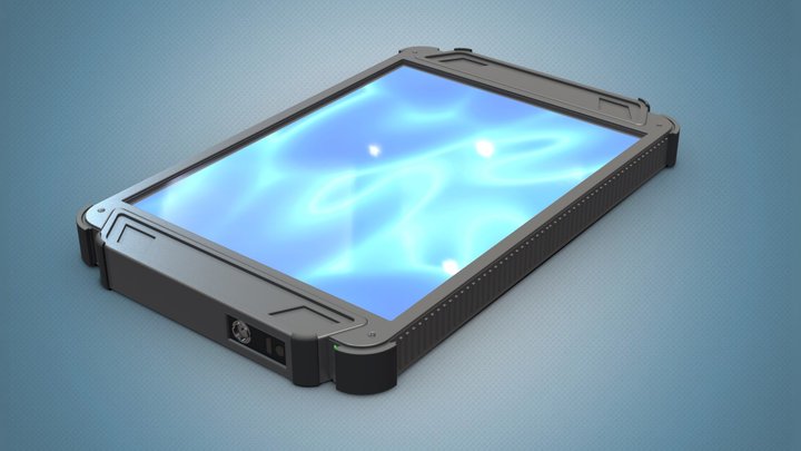 SciFi Tablet Highpoly 3D Model