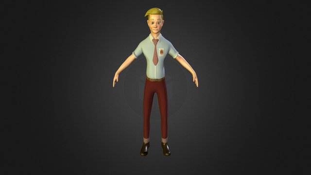 male-character 3D Model