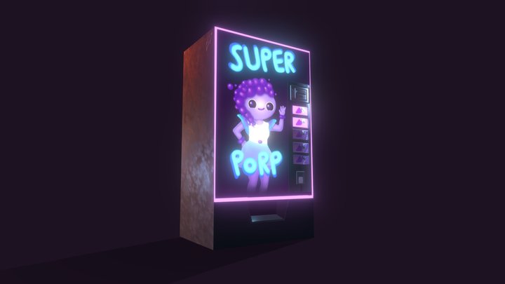 Super Porp - Vending Machine 3D Model
