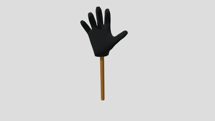 mono tag's owner slap glove 3D Model