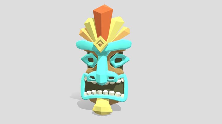 Tiki Masks 3D Model