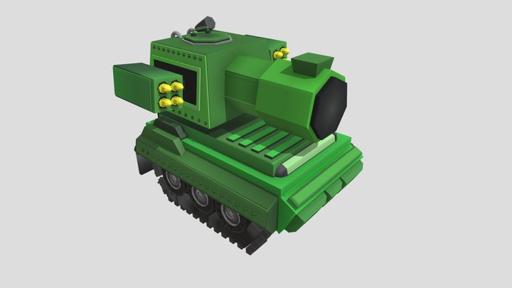 Tank_Rockets-Out_M12 3D Model