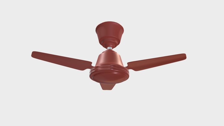 Realistic Ceiling Fan 3D Model