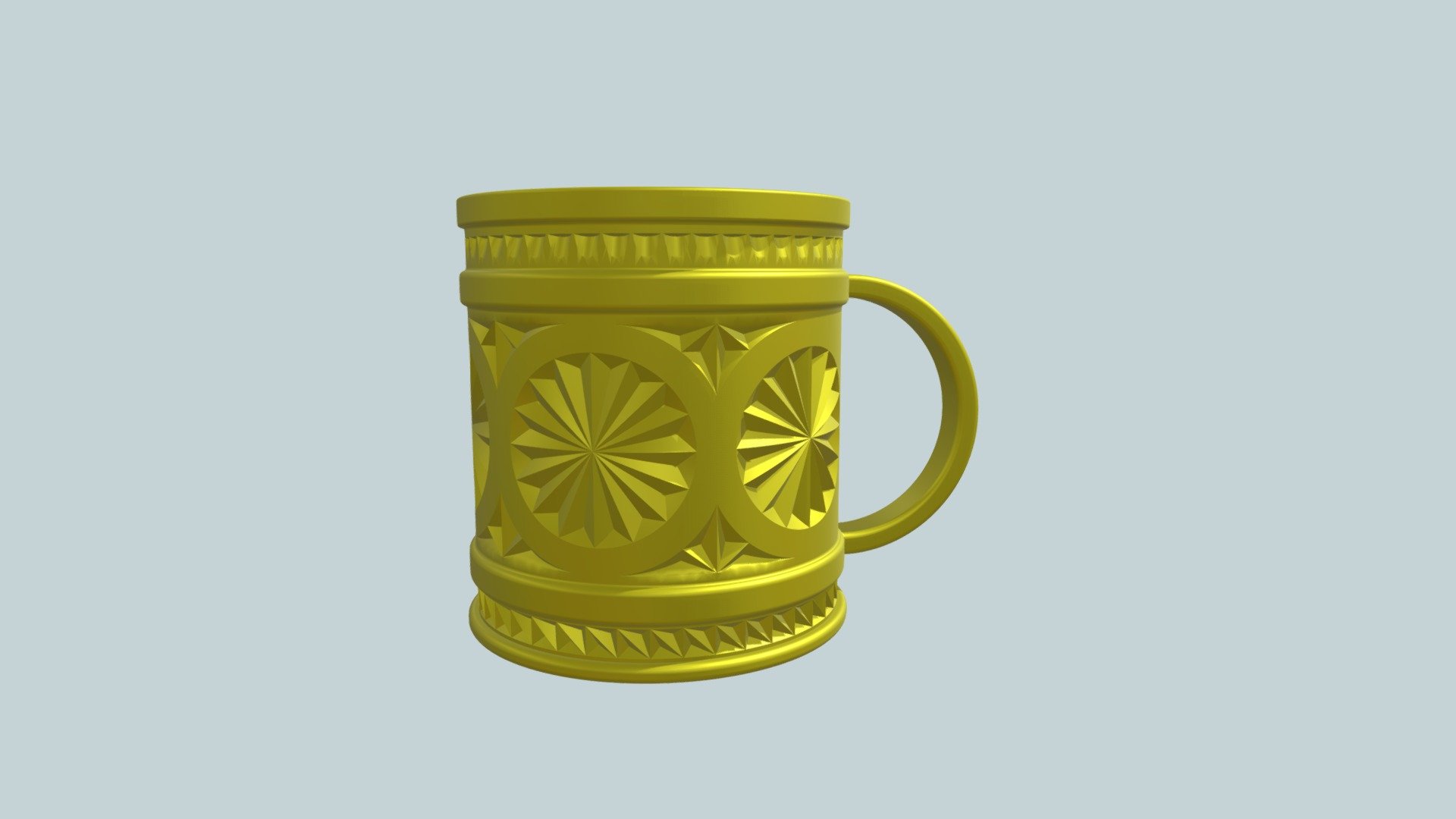 Кружка с геометрической резьбой - 3D model by fedor332353 [3c639f3 ...