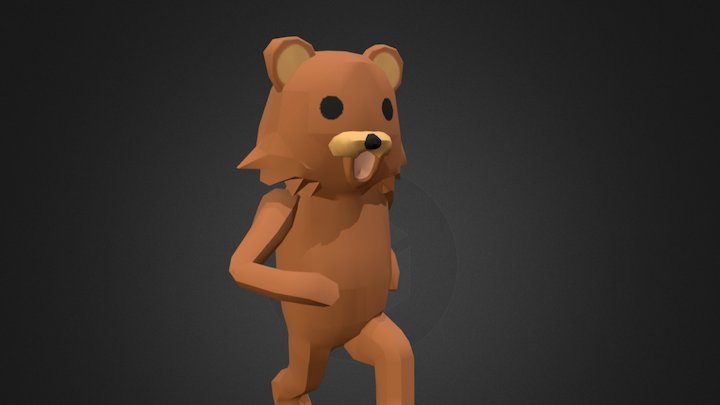 Meme Bear Animated 3D Model