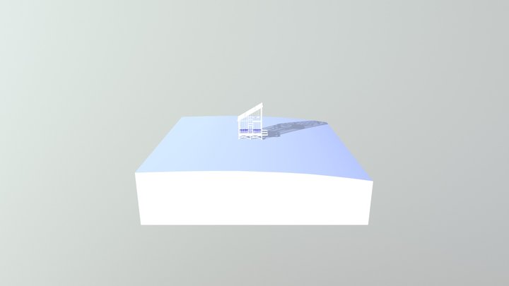 remote cabin - 2x6 notched loft 3D Model