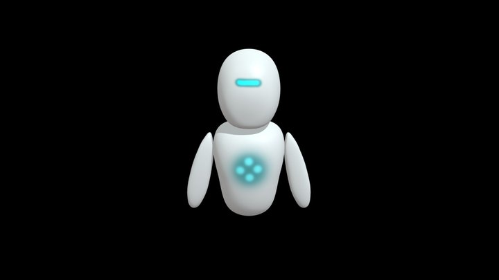 Sci Fi Robot (rigged) 3D Model