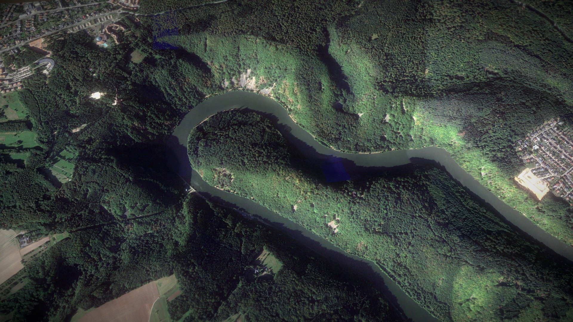 Die Saarschleife bei Mettlach — Sketchfab embed 3D viewer