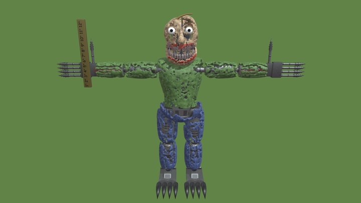 Nightmare Baldi 3D Model