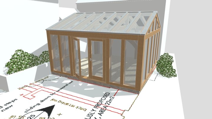 Bridbury S 200819 Conservatory 3D Model
