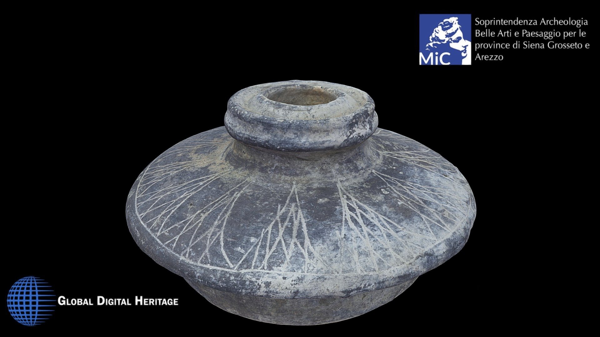 Etruscan small olla (Lid, 9A Base)