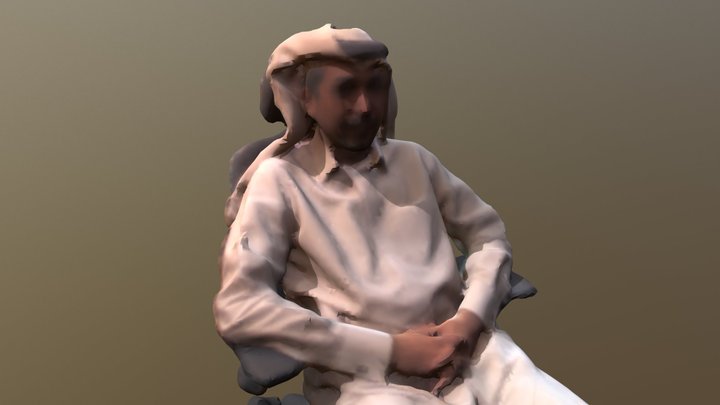Arabic Man , Nedhal Al-Naime in 3d 3D Model
