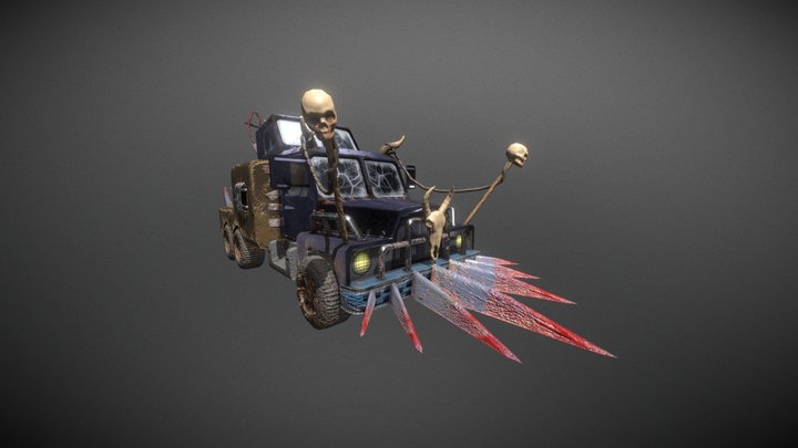 Auto in mad max style 3D Model