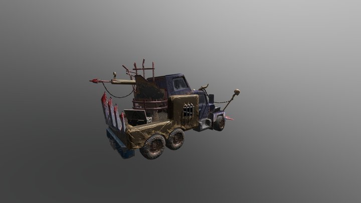 Auto in mad max style 3D Model