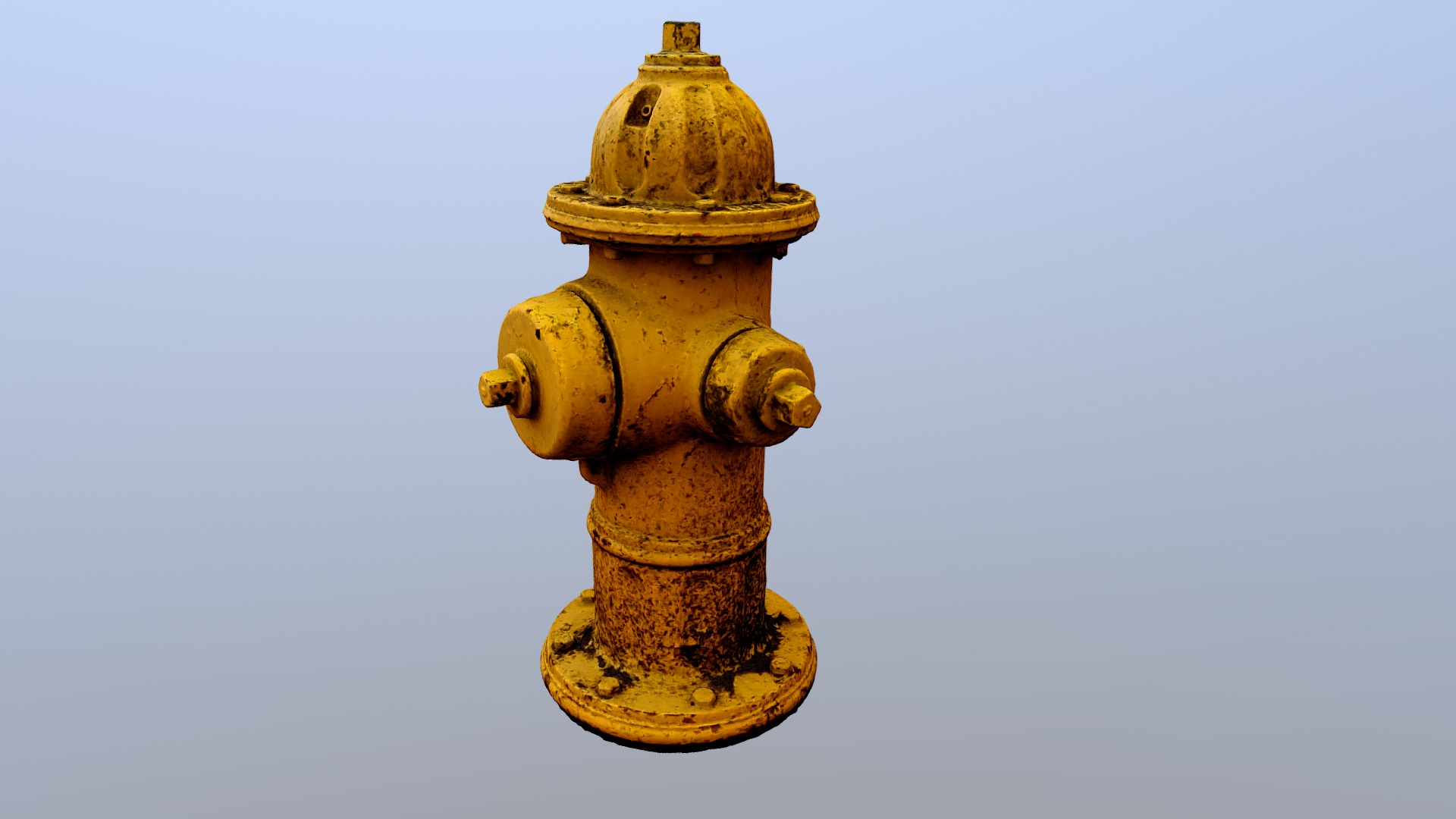 3D model Yellow Fire Hydrant - This is a 3D model of the Yellow Fire Hydrant. The 3D model is about a yellow fire hydrant.