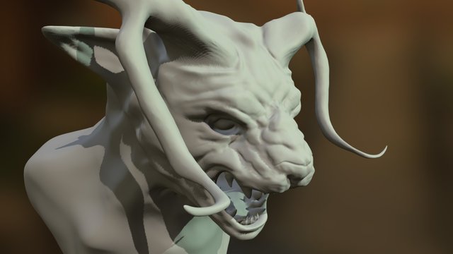My Beast Head Sculpt 3D Model