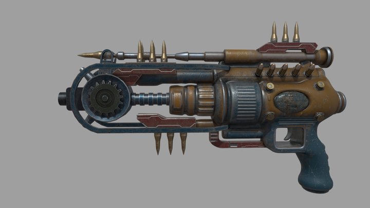 Sci-Fi Gun 3D Model