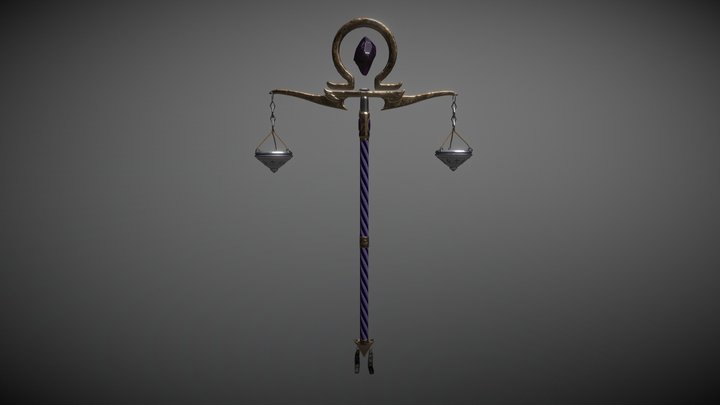 Zodiac Staff Libra 3D Model