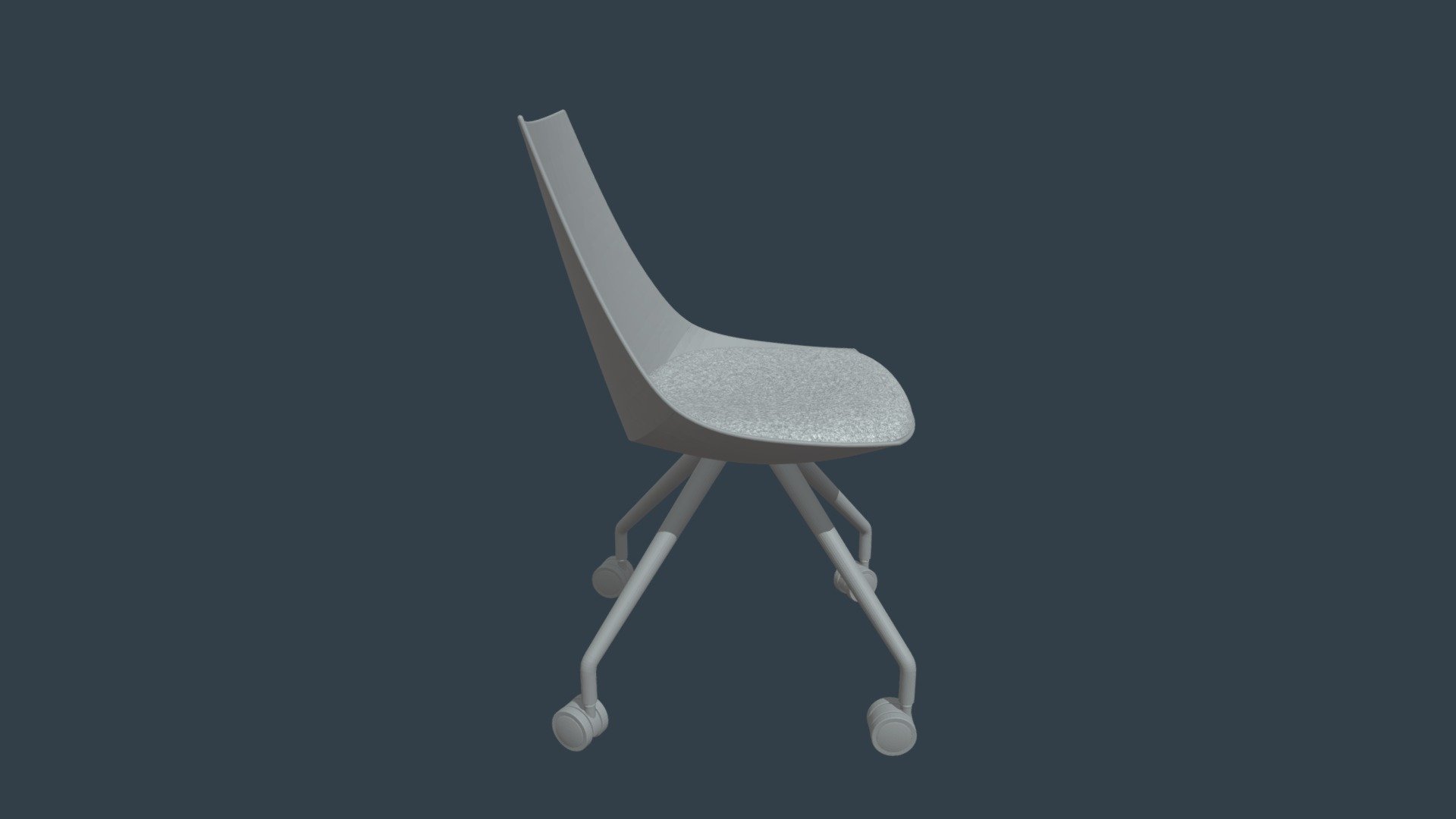 Luna Chair With Castor Base