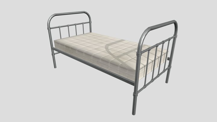 Hospital bed 3D Model