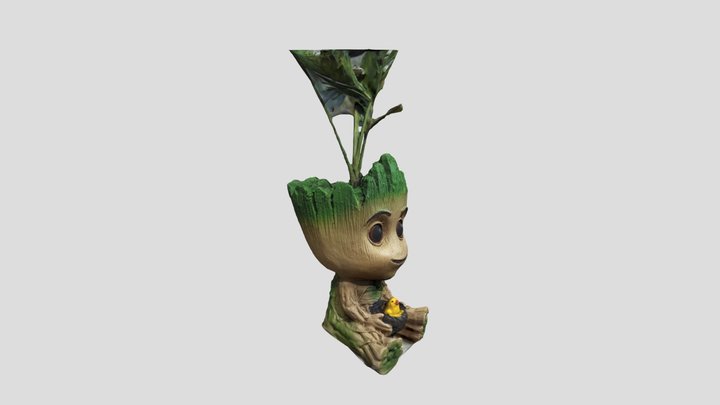 Baby Groot in action with Scanamaze app. 3D Model