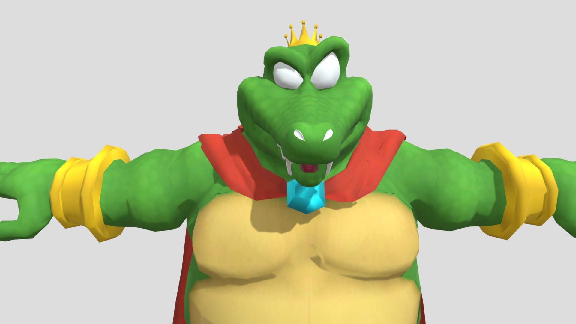 King K Rool Blender And FBX - Download Free 3D model by Vandacvi ...