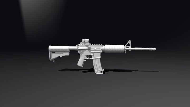 AR 15 3D Model