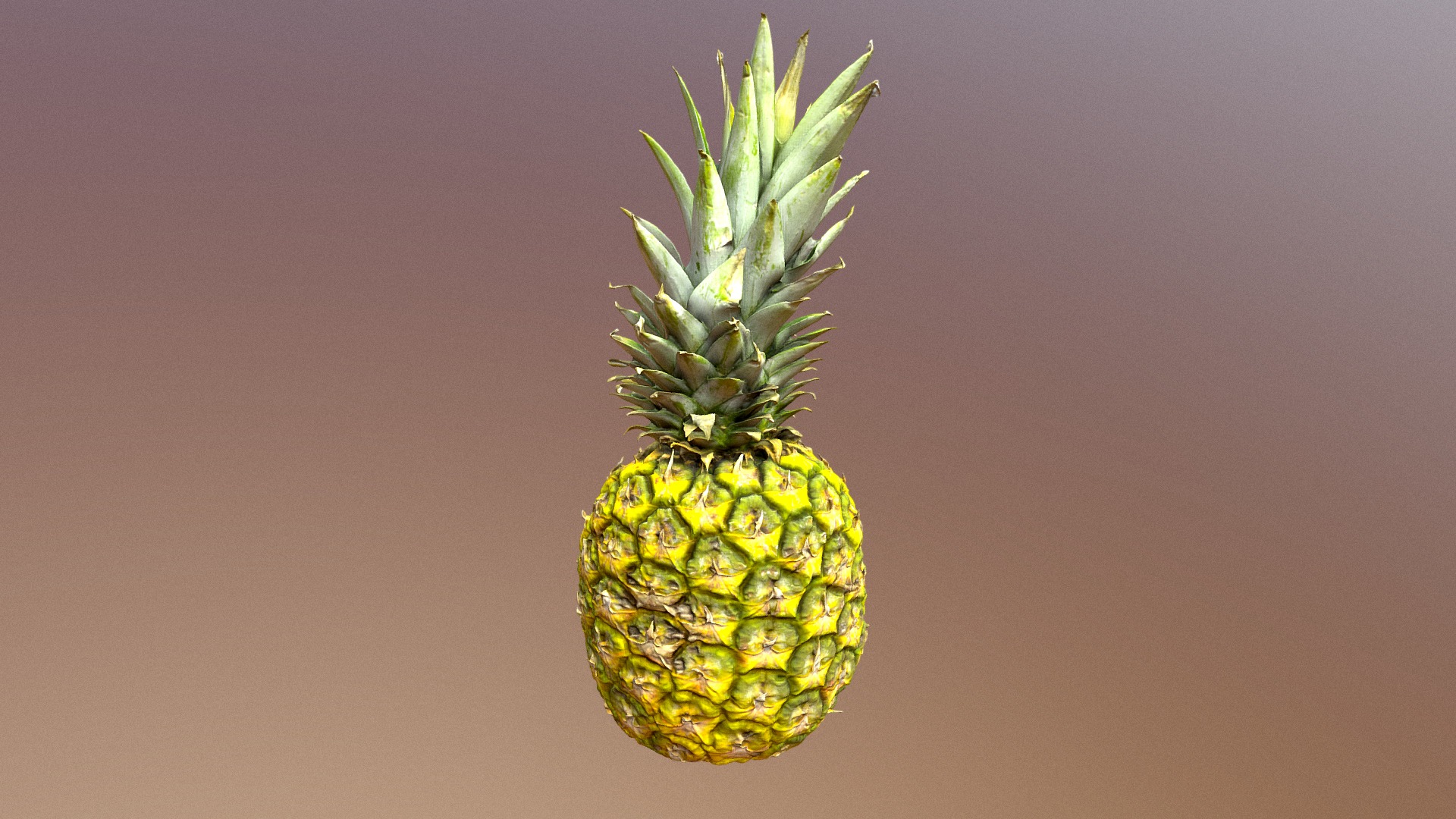 3D model Pineapple - This is a 3D model of the Pineapple. The 3D model is about a pineapple with a green stem.