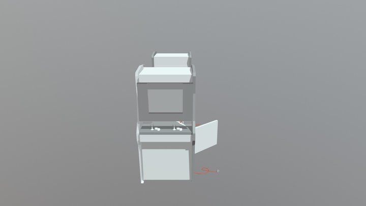 Pima Cabinet Showcase 3D Model