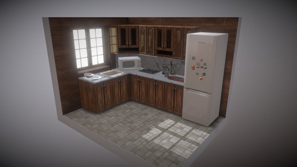 Wooden kitchen