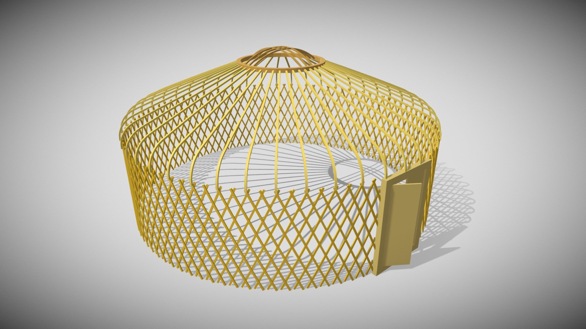 Yurt Kazakh Frame - Buy Royalty Free 3D model by Adil77 (@AdilAlmaty ...