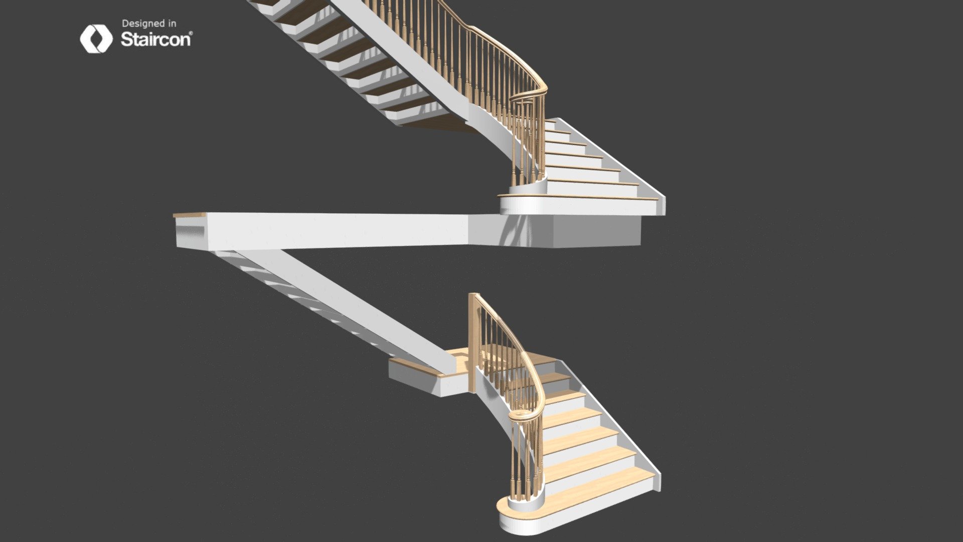 Ascending volute and wreaths