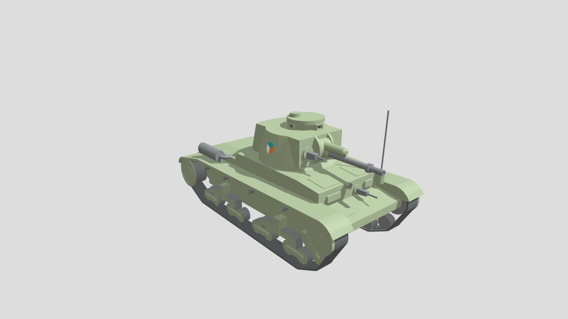Crude model of LT vz. 35 Olive