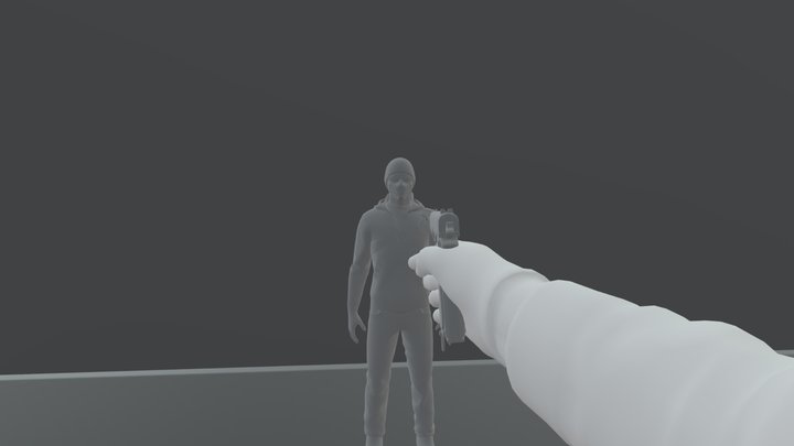 Browning High Power Animation 3D Model