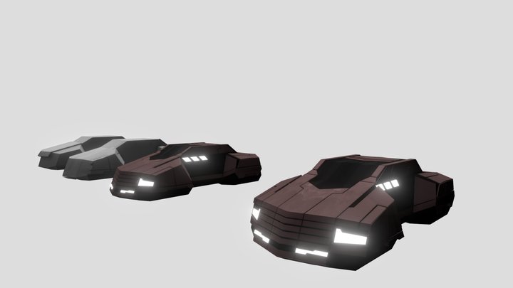 Car low poly 3D Model