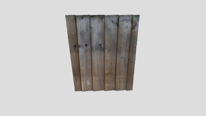 Wooden Fence 3D Model